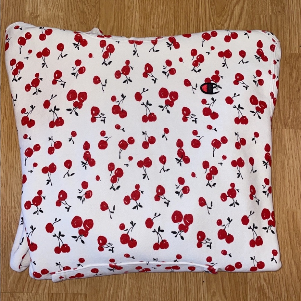 Rare reverse weave champion cherry hoodie